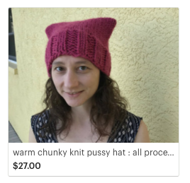Super Bulky weight pussy hat